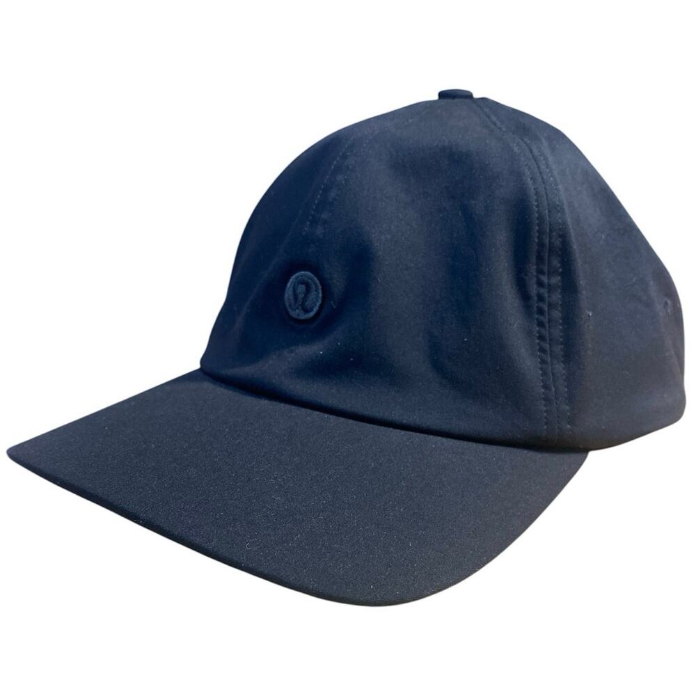 Lululemon Baller Womens Black Logo Embroidered Adjustable Strap Back Cap Hat OS